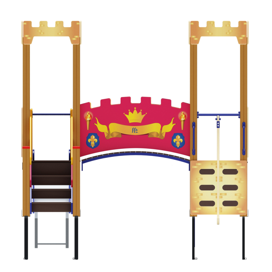 ДИК 02-1506 Детский игровой комплекс «Королевство» H=750