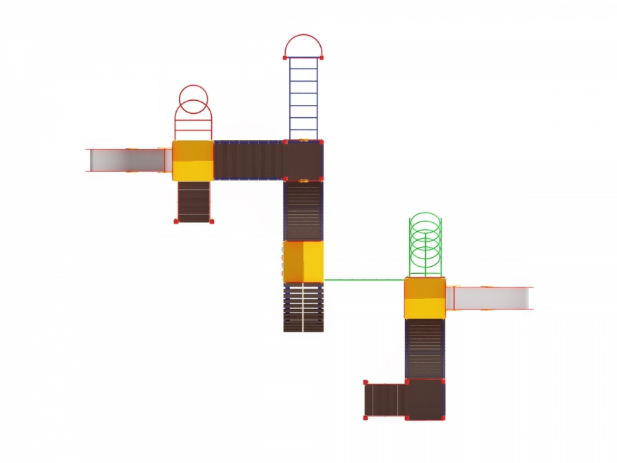 ДИК 25-501 Детский игровой комплекс «Солнышко»  H=1200