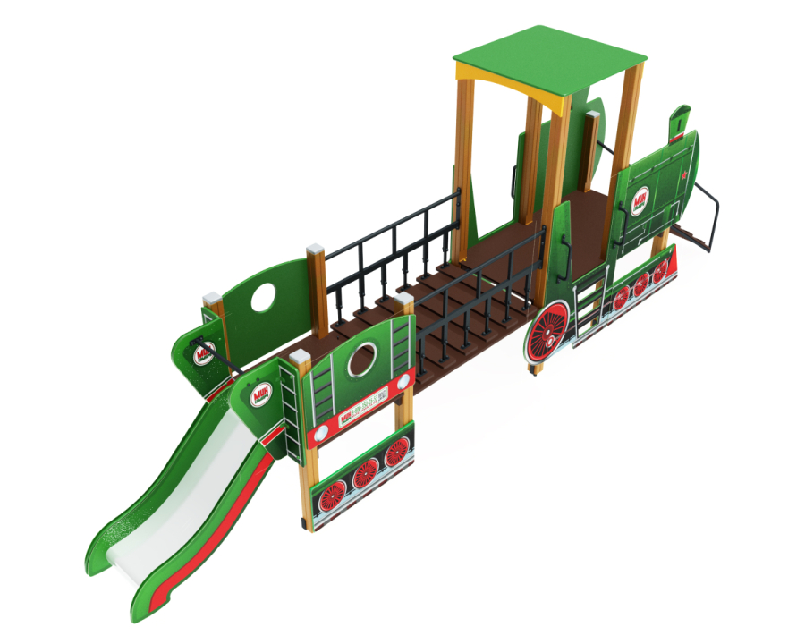 ДИК 04-1002 Детский игровой комплекс «Паровозик» H=750