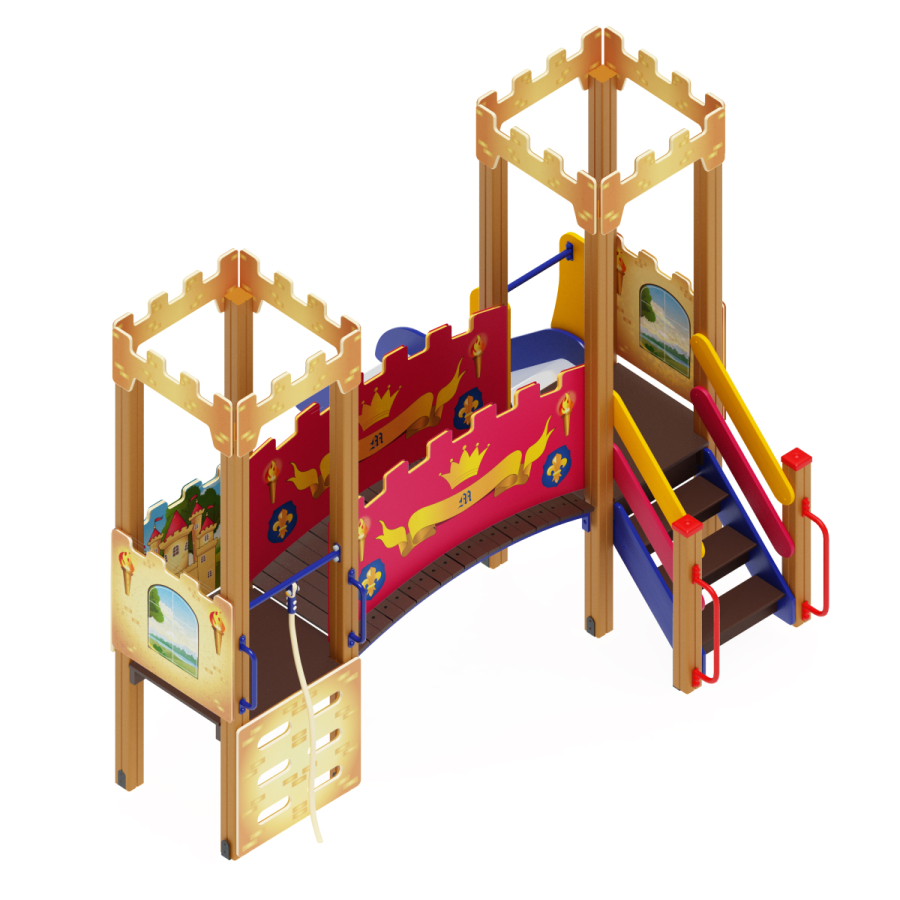 ДИК 02-1502 Детский игровой комплекс «Королевство» H=750