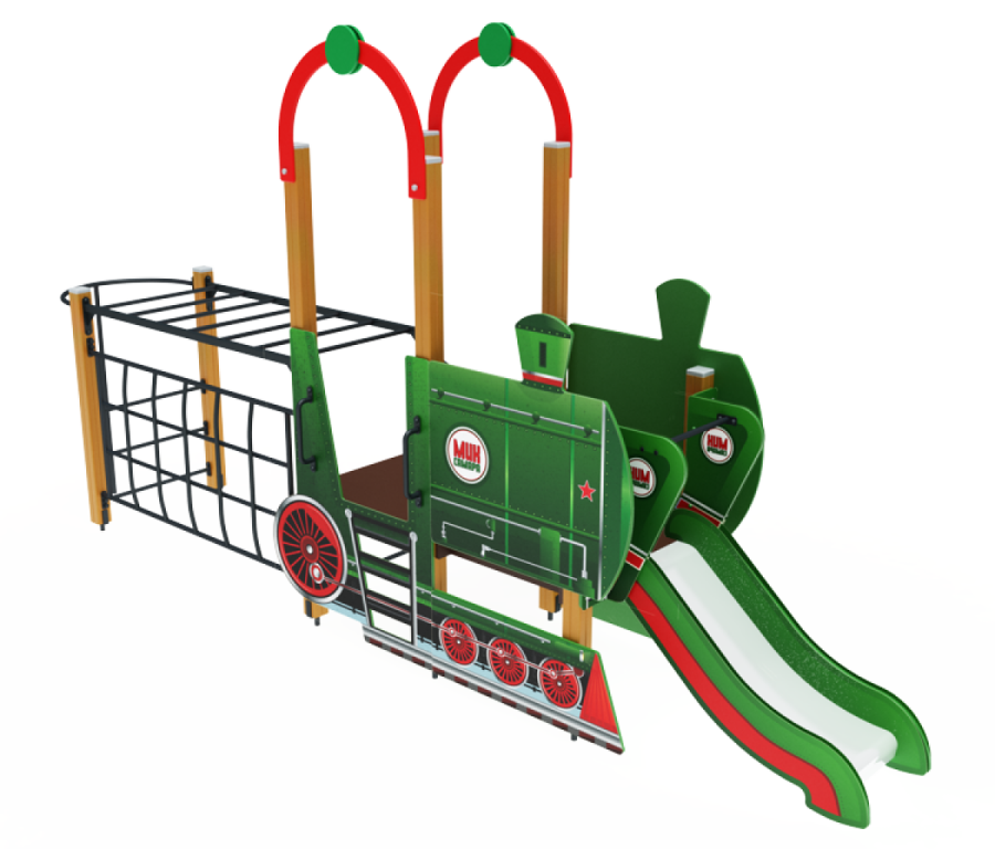 ДИК 04-1003 Детский игровой комплекс «Паровозик» H=750