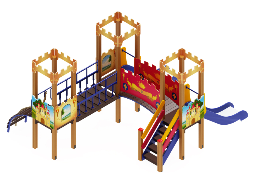 ДИК 02-1503 Детский игровой комплекс «Королевство» H=900