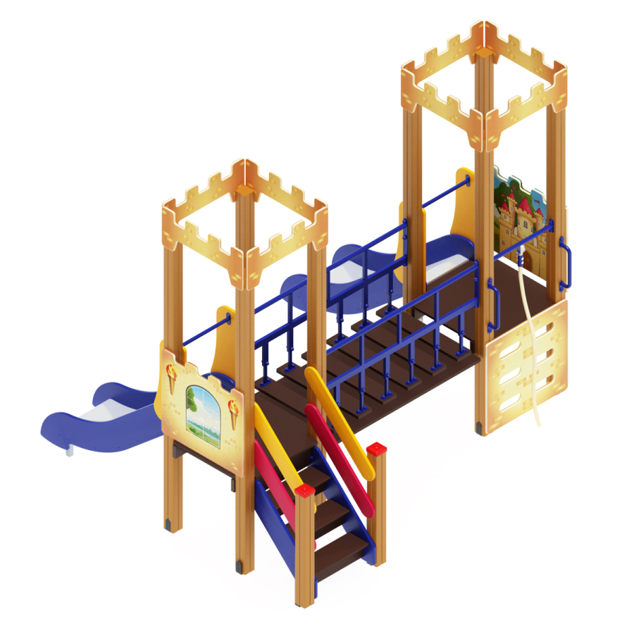 ДИК 02-1508 Детский игровой комплекс «Королевство» H=900