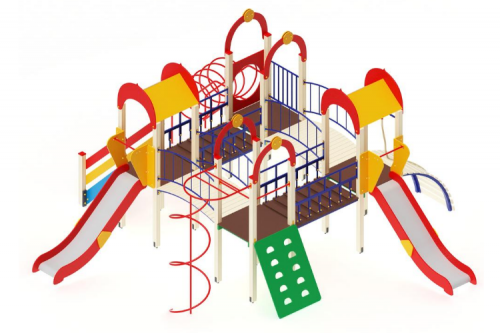 ДИК 24-405 Детский игровой комплекс «Дворик детства»  H=1200