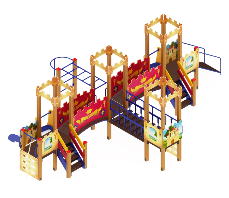 ДИК 02-1505 Детский игровой комплекс «Королевство» H=750