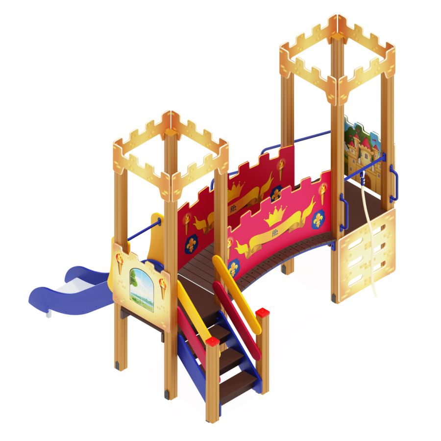 ДИК 02-1506 Детский игровой комплекс «Королевство» H=750