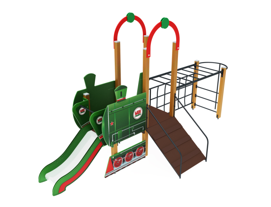 ДИК 04-1003 Детский игровой комплекс «Паровозик» H=750