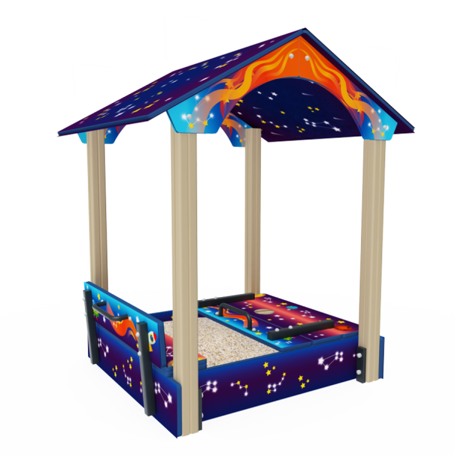 ИО 07-534-2 (Космос) Песочница Домик