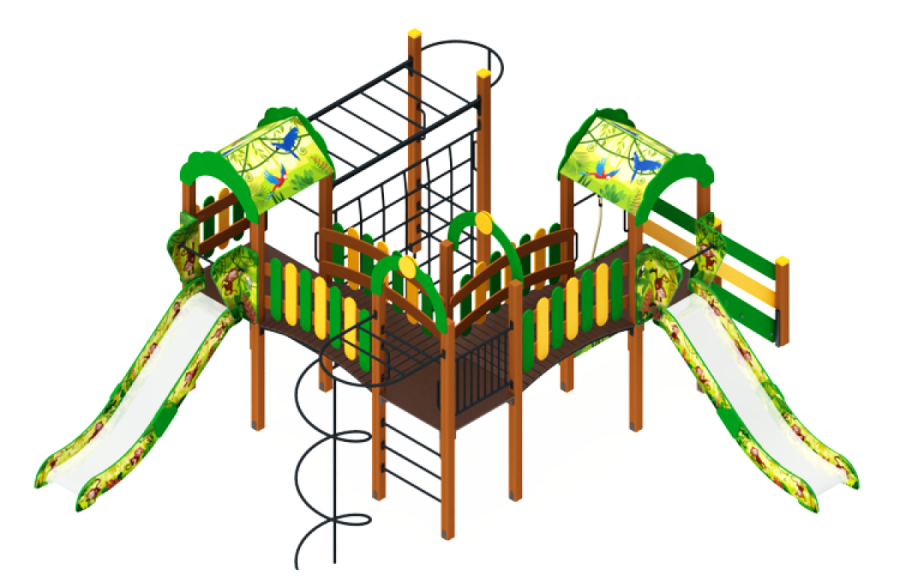 ДИК 23-301 Детский игровой комплекс «Городок»  H=1200