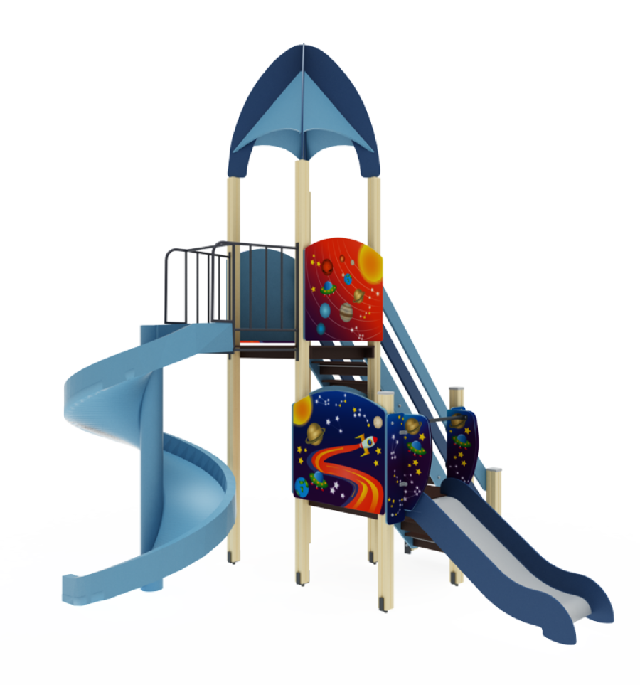ДИК 31-1404 (Космос) Детский игровой комплекс «Космопорт» H=2000, 750