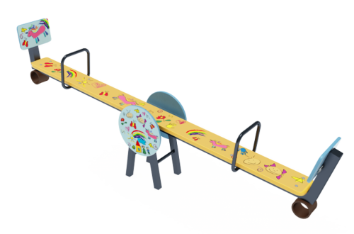 ИО 03-111-УФ (Детский мир) Качалка-балансир со спинкой