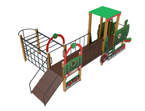 ДИК 04-1004 Детский игровой комплекс «Паровозик» H=750