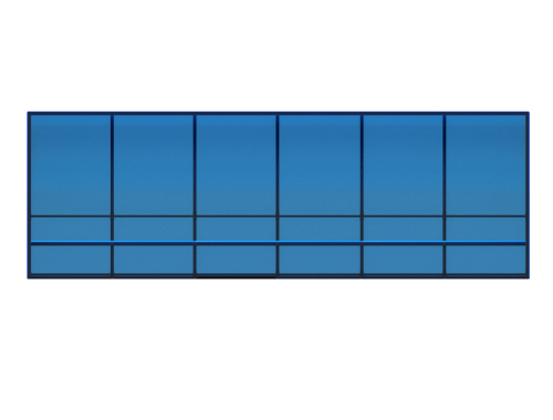 МФ 10-011 Трибуна 1-рядная с навесом