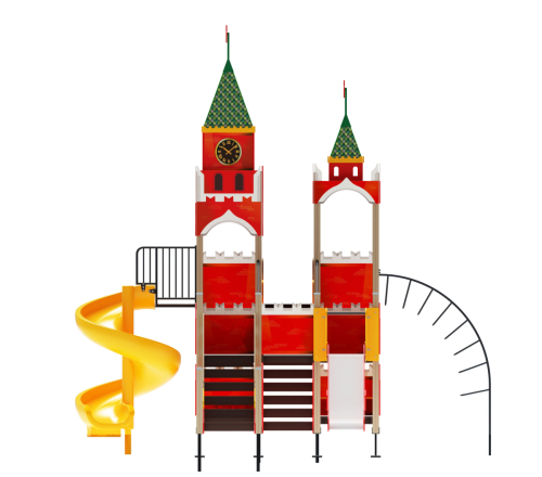 ДИК 33-1805 Детский игровой комплекс "Замок" H=2000, 1200