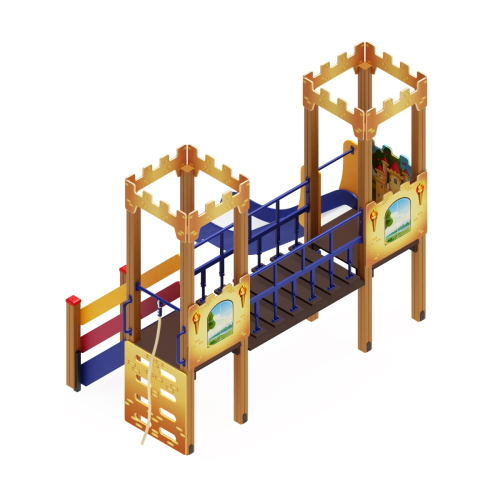 ДИК 02-1507 Детский игровой комплекс «Королевство» H=900