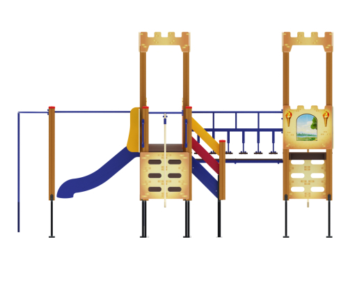 ДИК 02-1505 Детский игровой комплекс «Королевство» H=750