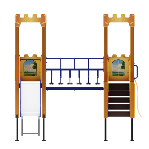 ДИК 02-1507 Детский игровой комплекс «Королевство» H=900